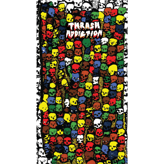 COMING SOON!! THRASH ADDICT SKULLS BEACH TOWEL